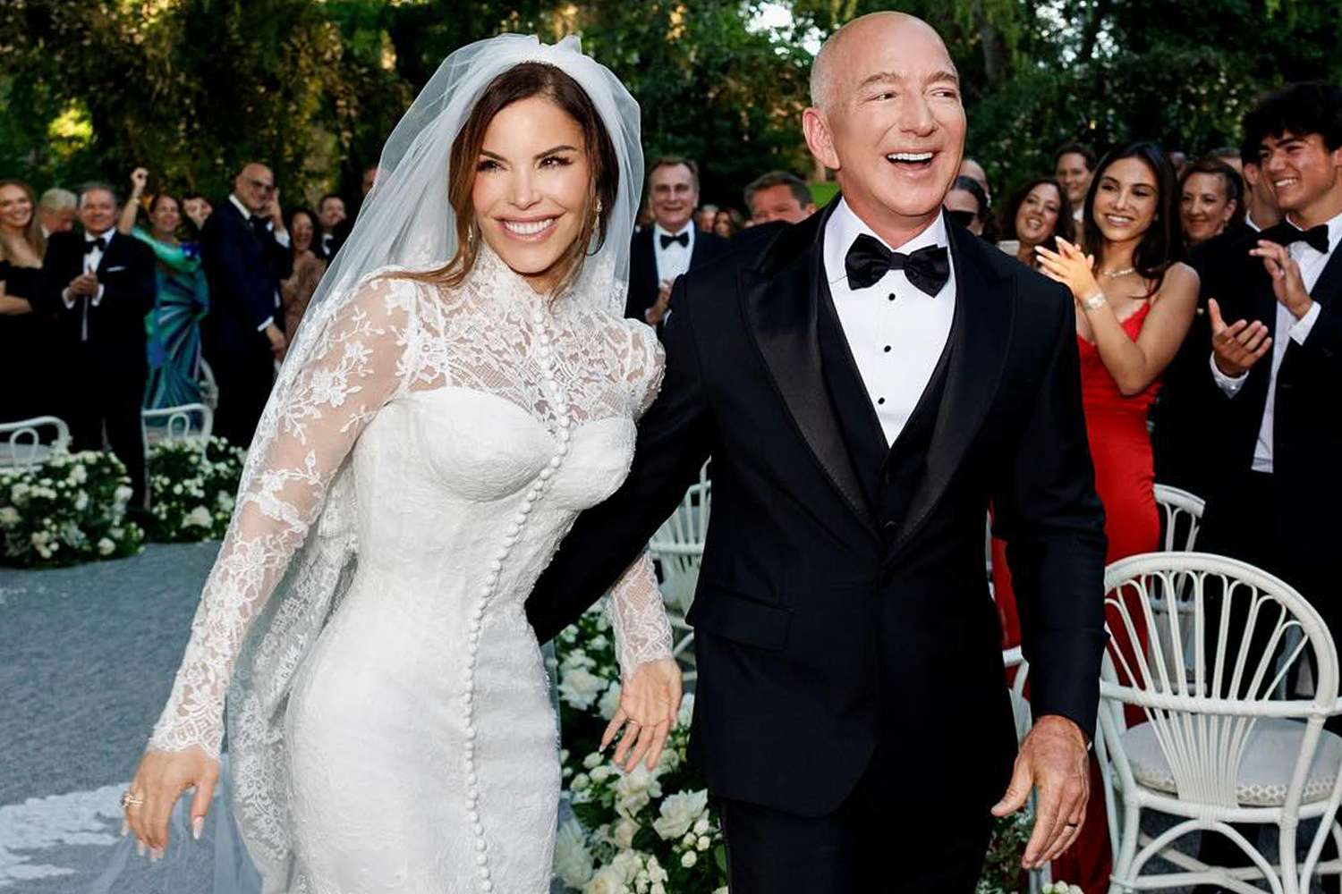 lauren & sanchez jeff bezos are so happy with after wedding