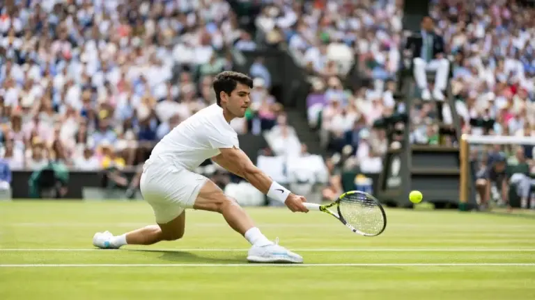 British player showing excitement for the Wimbledon draw 2025