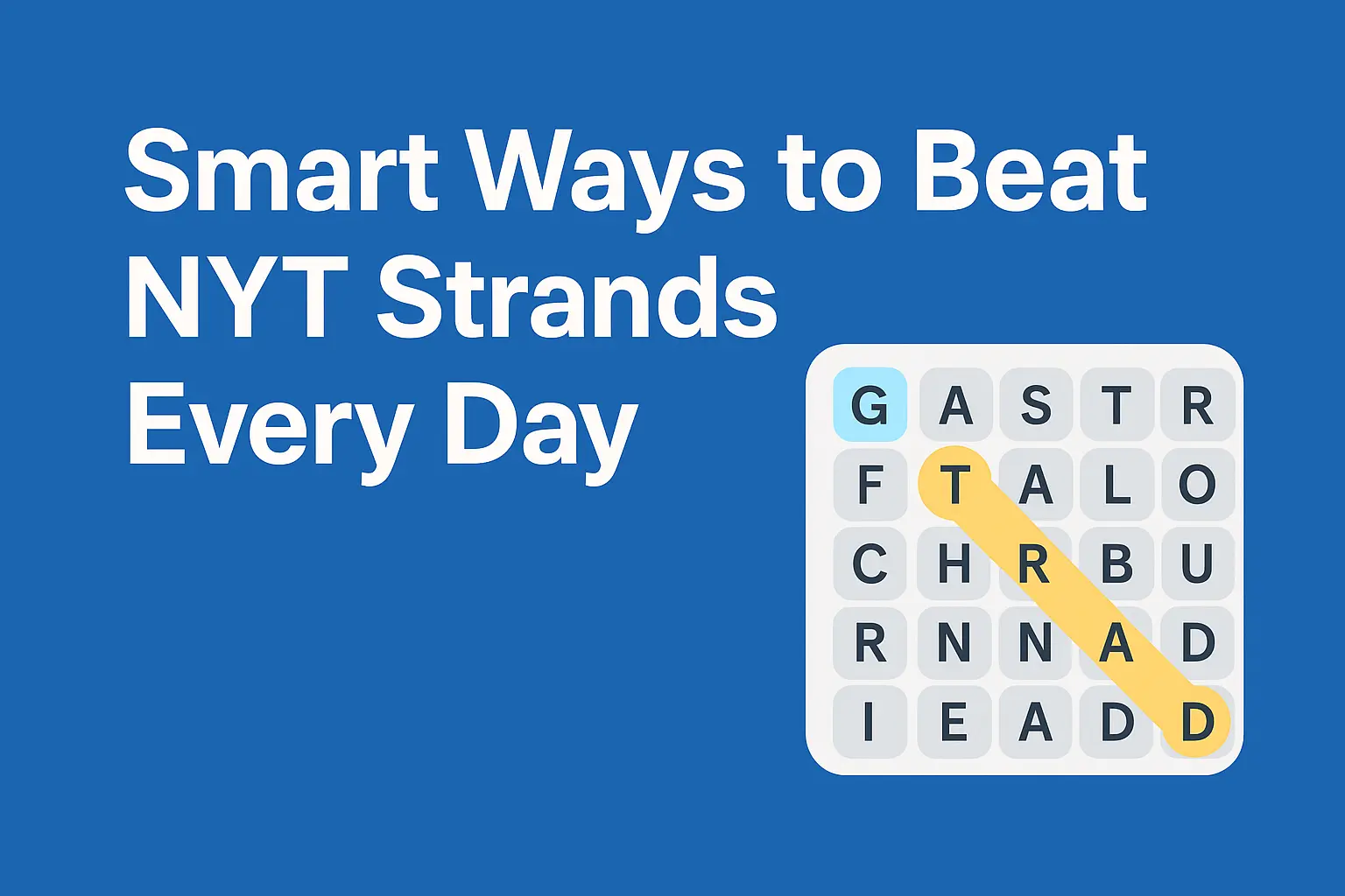 NYT Strands puzzle grid with Spangram